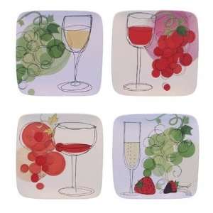  Vino Assorted Dinner Plate (Set of 4)