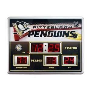    Pittsburgh Penguins Clock   14x19 Scoreboard