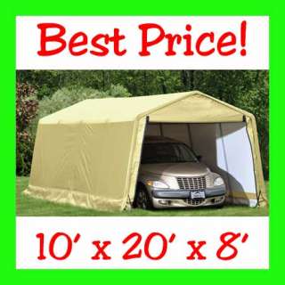 SHELTER LOGIC ENCLOSED STORAGE SHED CARPORT GARAGE TENT  