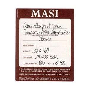  Masi Amarone Della Valpolicella Campolongo Di Torbe 2001 