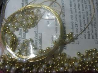 Golden Pearl Crosses Ornament Kit  