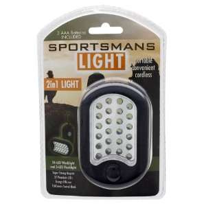 Sportsmans 27 LED Pocket Flashlight Portable Light, 24 worklight & 3 