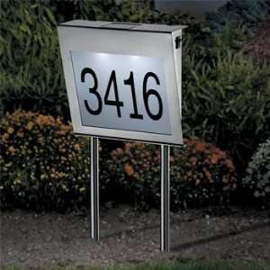  Unique Arts Solar House Number, Stainless Steel
