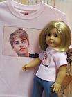 Matching Justin Bieber T shirts for American Girl Doll and Child