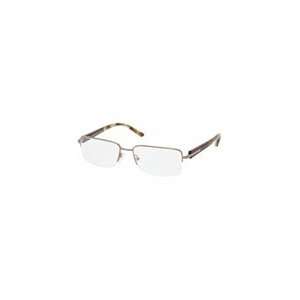  PRADA VPR 51M 1B1 101 BRONZE BROWN METAL EYEGLASSES 