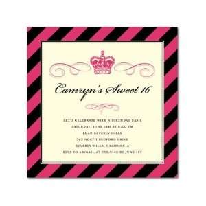 Birthday Party Invitations   Princess Stripes By Hello Little One For 
