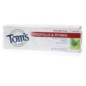   Of Maine Natural Toothpaste Propolis and Myrrh Fluoride Free 5.50 oz