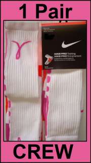 SALE New Nike Elite Breast Cancer Awareness Crew Socks w/ The Stripe 