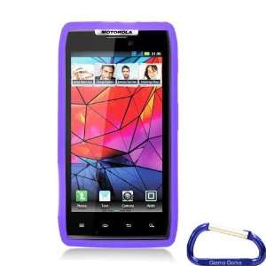   (Purple) with Carabiner Key Chain for the Motorola Droid RAZR MAXX