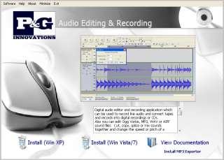 Digital audio editor and recording application which canbe used to 