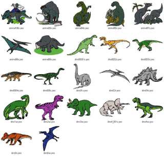   dinosaurs vol 8 4x4 5x7 hoop sizes prehistoric animals fish vol 1 fish