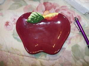   red apple themed kitchen gadget spoon rest country house warming gift