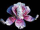 MOTHERS DAY EASTER IRIS ORCHID Flower Pin Brooch HUGE items in Perfect 