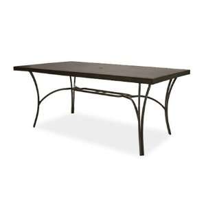   Rectangular Counter Patio Table with Umbrella Hole Onyx Patio, Lawn