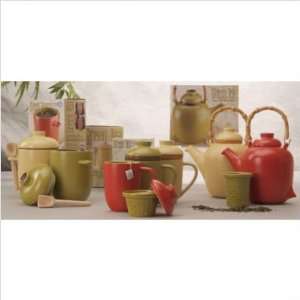  Bundle 98 Red Teapot with Bamboo Handle and Infuser