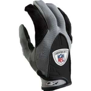  Reebok Youth NFL Equip XG3 Grey Football Gloves   Gloves 