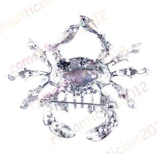 FREE Green Crab Brooch Pin W acrylic alloy  