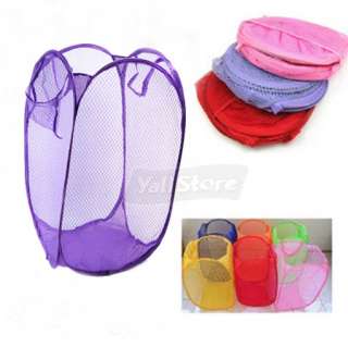 Laundry Basket Clothes Storage Pop Up Hamper Travel Bin  