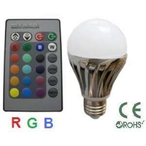 RGB LED Globe light bulb with a Remote, 16 color choices, Replacement 