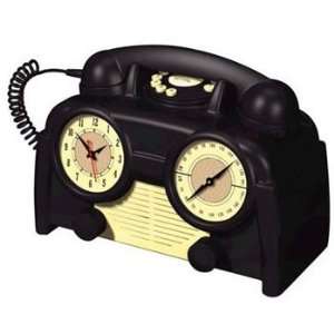  US Basic AM/FM Retro Clock Radio Phone Electronics
