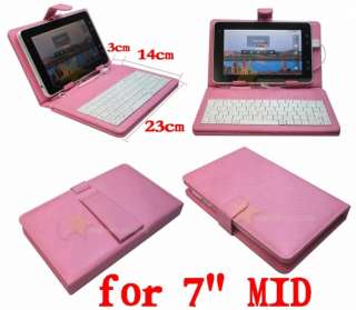 CASE + KEYBOARD FOR EPAD APAD ANDROID TABLET PINK  