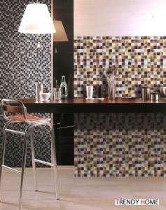 Sample  Rustic Glass Mosaic Tile Kitchen Backsplash wall sink bathroom 