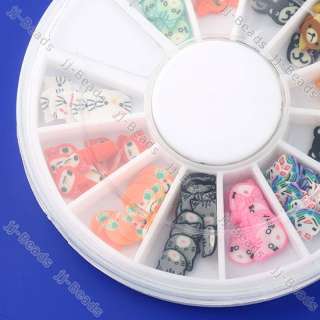 120pc mixed Fimo Nail Fruits Stickers in 12 styles, can be used for 