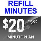 20.00 H2O Wireless Refill Minute Plan Pin On SALE