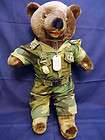 BEAR FORCE of AMERICA Teddy Bear w/ Pins Badges from Ir