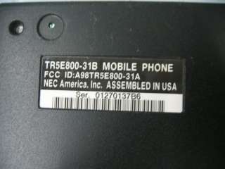 Vintage NEC TR5E800 31B Mobile Phone w/ Handset  