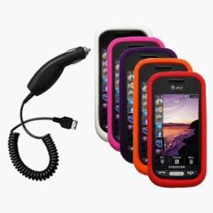 Five Silicone Cases / Skins / Covers (Hot Pink, Orange, White, Red 