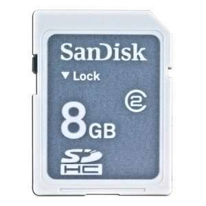  SanDisk 8GB SDHC Card Class 2 (SDSDB 8192 AW11WH, Retail 
