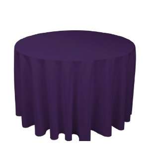  108 inch Round Purple Tablecloth (Polyester) Everything 