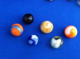 Rare 1890s 1930s Antique Glass Marbles, Wide Variety of a 150 Colors 