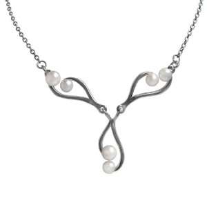   Button shaped Pearl Designer Necklace, 16 Ian and Valeri Co