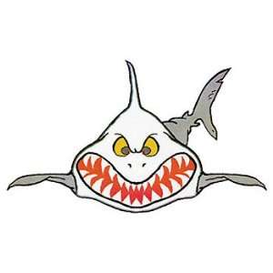   Shark Great White Trident Fish Sticker Stickers Shark Teeth Sports