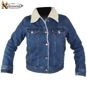    Ladies Classic Denim Jacket with Shearling Liner Automotive