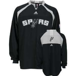   Spurs Adidas Authentic Long Sleeve Shooting Shirt