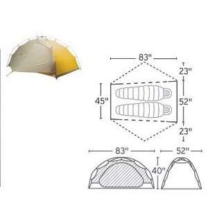  Sierra Designs Baku 2 Tent Footprint