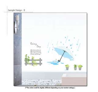RAINY DAY  Home Decor Art Wall Sticker Removable Decals  