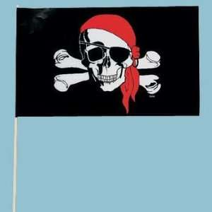  Plastic Small Pirate Flag (12 ct) (12 per package) Toys & Games