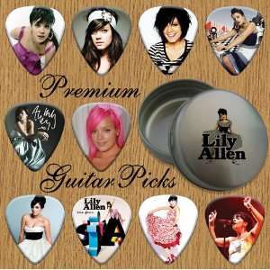    Lily Allen 10 Premium Guitar Picks In Tin (0) Musical Instruments