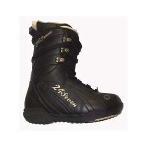  24/7 Autobahn Mens Snowboard Boots Size 12 Black Gold 