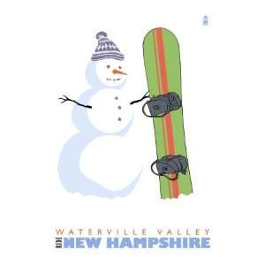  Snowman with Snowboard, Waterville Valley, New Hampshire 