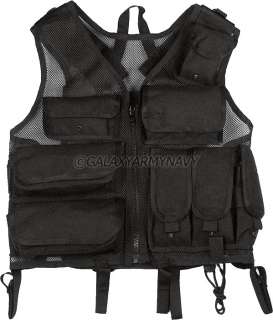 Black Law Enforcment Utility Tactical Rifle Mag Vest  