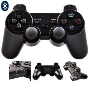 ATC Black Wireless Bluetooth Controller for Sony PlayStation 3 With 3D 