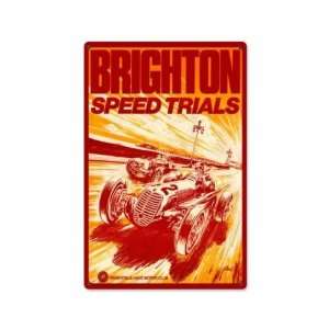  Brighton Speed Trials Auto Race Car Vintage Metal Sign 12 