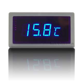 Digital Thermometer Temperature Blue LED 32 140 °F C  