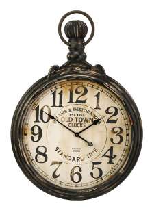   Hanging Gallery Industrial Chic Distressed Wall Clock 1863 London