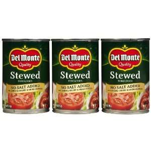 Del Monte No Salt Added Stewed Tomatoes, 14.5 oz, 3 pk  